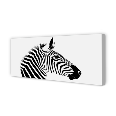 Lærredsbillede Illustration af en zebra