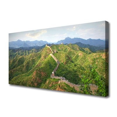 Foto på lærred Great Wall Mountains Landscape