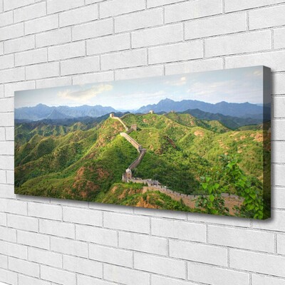 Foto på lærred Great Wall Mountains Landscape