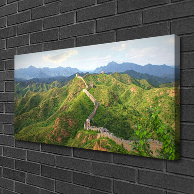 Foto på lærred Great Wall Mountains Landscape