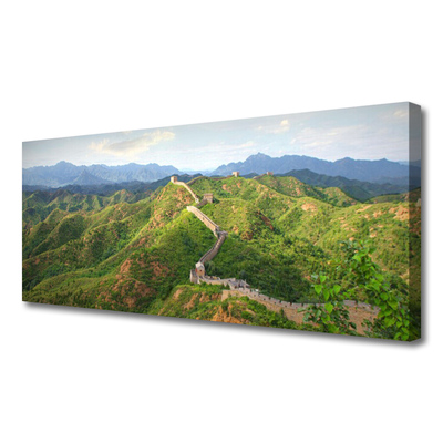 Foto på lærred Great Wall Mountains Landscape