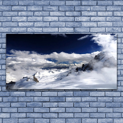 Lærred billede Mountain Clouds Landscape