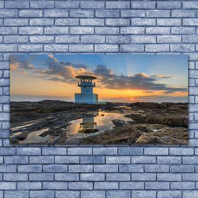 Lærred foto Lighthouse Landscape