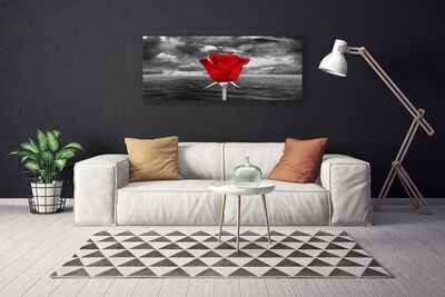 Billede på lærred Rose Flower Plant Sea