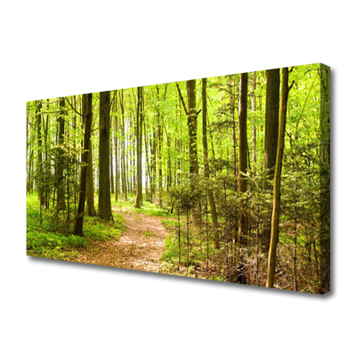 Lærredsbillede Forest Path Nature