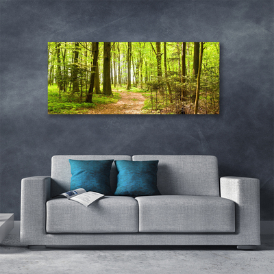 Lærredsbillede Forest Path Nature