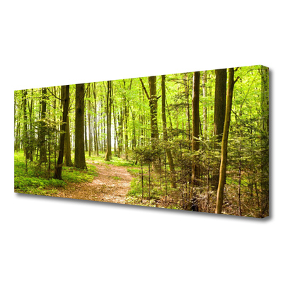 Lærredsbillede Forest Path Nature