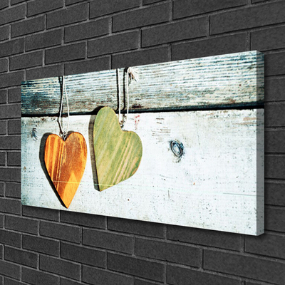 Foto på lærred Heart Wood Art