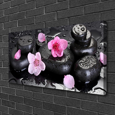 Foto til lærred Flower Stones Art