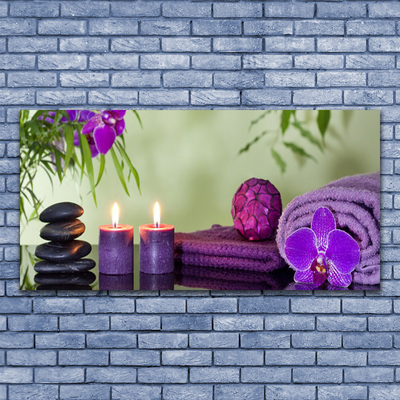 Foto til lærred Stones Candles Art