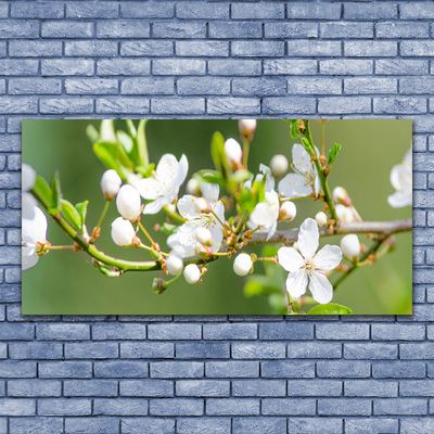 Billede på lærred Blomster Grene Blade Frugthave