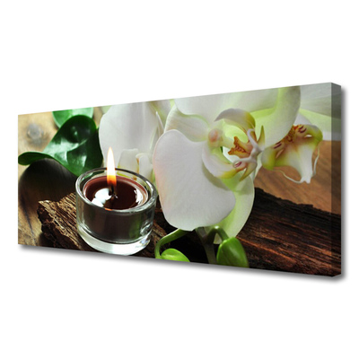 Billede lærred Orchid Spa Candle