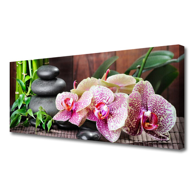 Foto til lærred Bamboo Orchid Spa