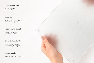 Komfur topdæksel Rektangulær halvtransparent