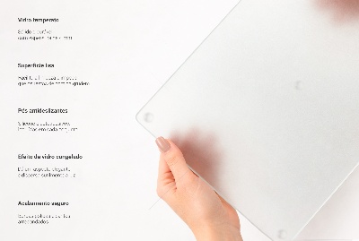 Beskyttelsesplade til komfur i kvadratisk, halvtransparent design