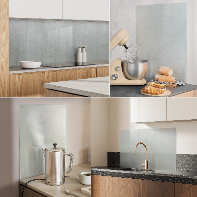 Beskyttelsesplade til komfur i kvadratisk, halvtransparent design