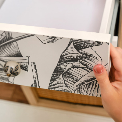 Selvklæbende folie til skab Bananblade