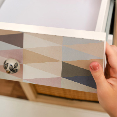 Selvklæbende folie til skabslåge Pastelgeometri