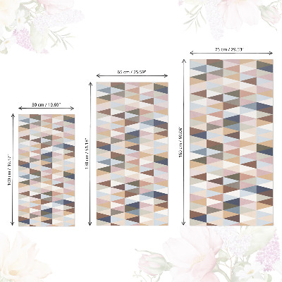 Selvklæbende folie til skabslåge Pastelgeometri