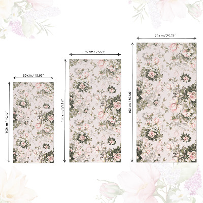 Selvklæbende folie til møbler Vintage blomster
