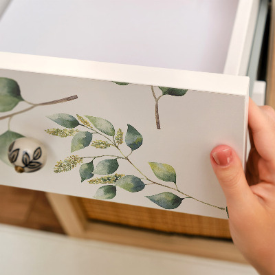 Selvklæbende folie til skabslåge Botaniske blade