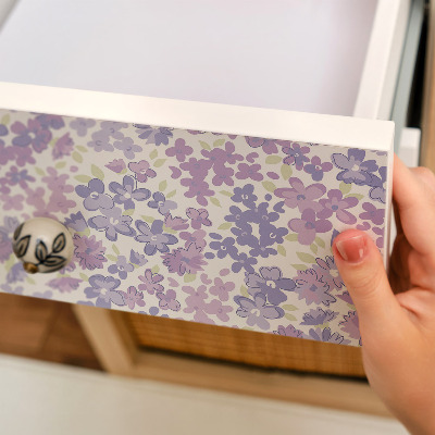 Selvklæbende folie til møbler Farverige blomster