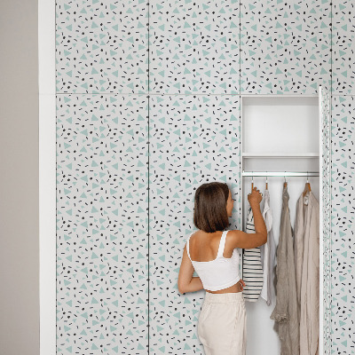 Selvklæbende folie til skabslåge Geometrisk mønster