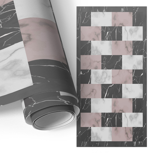 Selvklæbende folie til skab Marmorstil