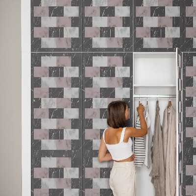 Selvklæbende folie til skab Marmorstil