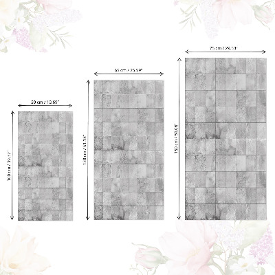 Selvklæbende folie til skabslåge Grå fliser