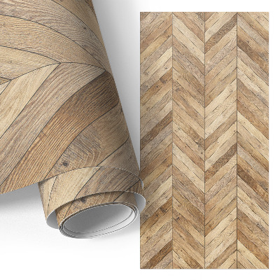 Selvklæbende folie til skab Rustik sildebensmønster