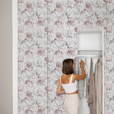 Dekorationsfolie Pastelblomster