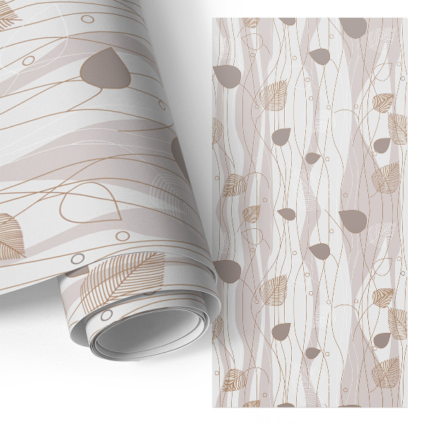 Selvklæbende folie til skabslåge Bladmønster