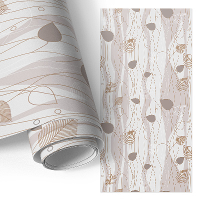 Selvklæbende folie til skabslåge Bladmønster