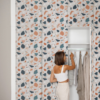 Selvklæbende folie til møbler Farverigt mønster