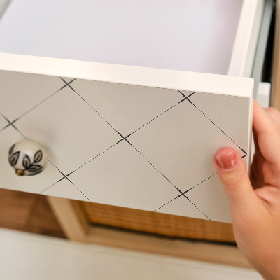 Selvklæbende folie til skabslåge Geometriske romber