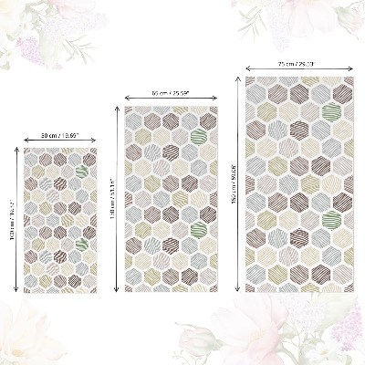 Selvklæbende folie til skabslåge Sekskantet mosaik