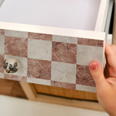 Selvklæbende folie til møbler Marmorgitter