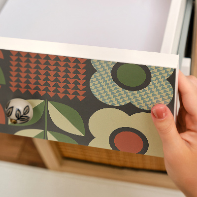 Selvklæbende folie til skabslåge Blomsterfolklore