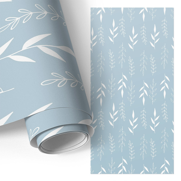 Selvklæbende folie til skab Bladmotiv