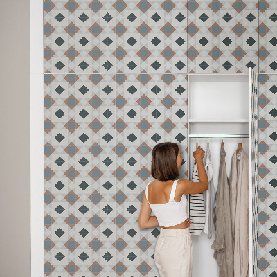 Selvklæbende folie til skabslåge Geometrisk komposition