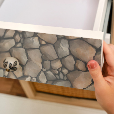 Selvklæbende folie til møbler Sten tekstur