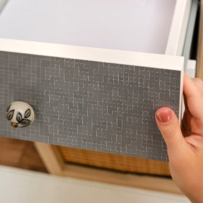 Selvklæbende folie til skab Gitterlinjer