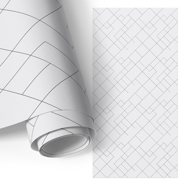 Selvklæbende folie til skab Geometriske mønstre