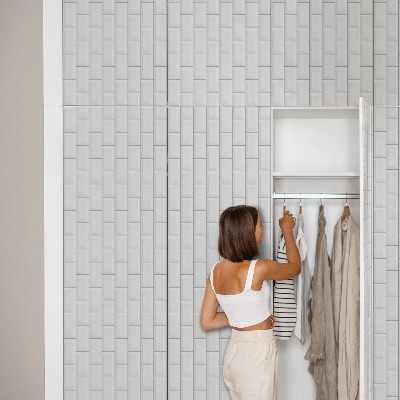 Selvklæbende folie til skab Hvide fliser