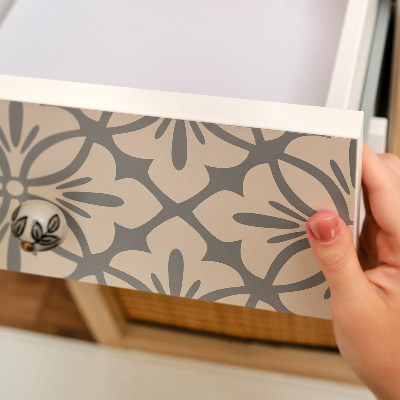 Selvklæbende folie til møbler Blomstermønster