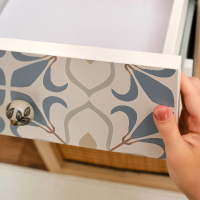 Selvklæbende folie til skab Retro blomster