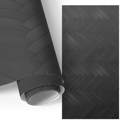 Møbelfolie Mørk sildebensmønster