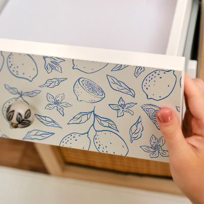 Selvklæbende folie til møbler Citrusmønster