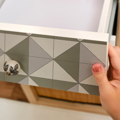 Selvklæbende folie til møbler Trekantet mosaik